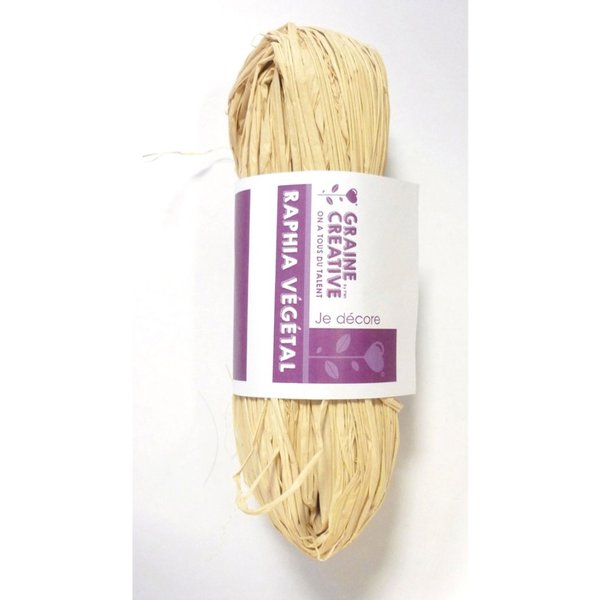 Pelote De Raphia VéGéTal Naturel 50 Gr - Graine Créative - Mondial Tissus-image