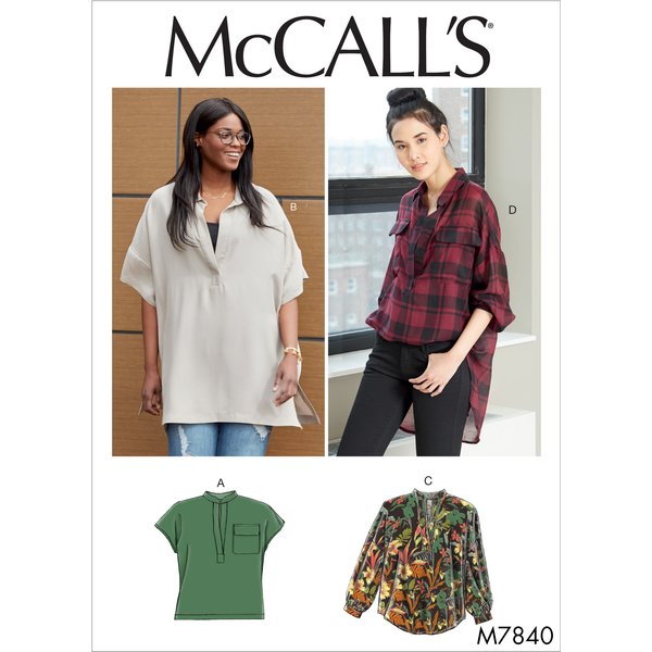 Patron Mc Call's 7840B5 - Blouse Femme Du 36 Au 44 - Mccall's - Mondial Tissus-image