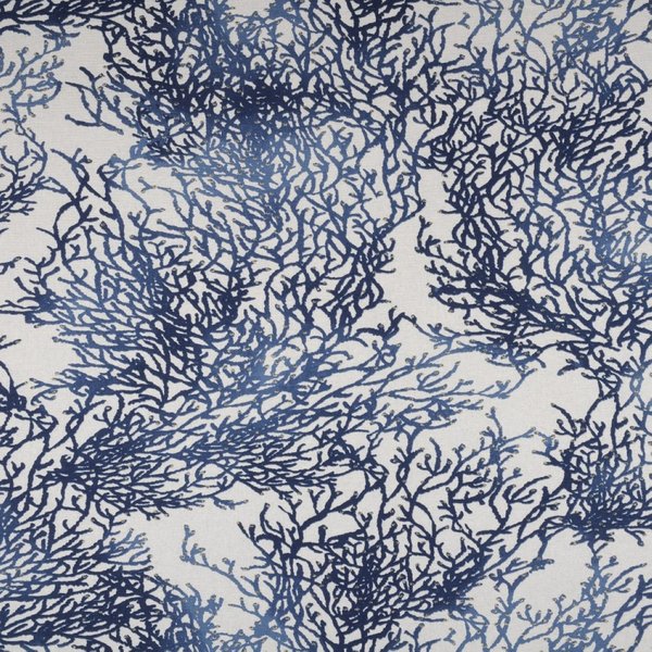 Tissu Bachette Imprimé Enduite CaléDonie Bleu - Mondial Tissus-image