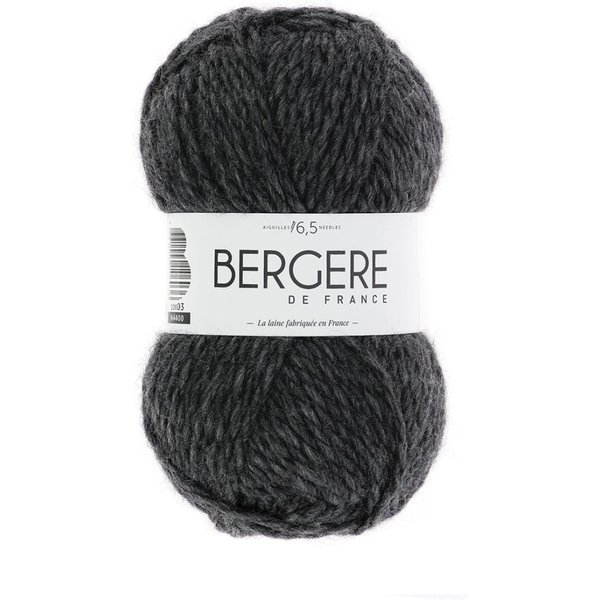 Pelote de Fil à Tricoter Alaska 100 Gris Foncé - Bergère de France - Bergère de France - Mondial Tissus-image