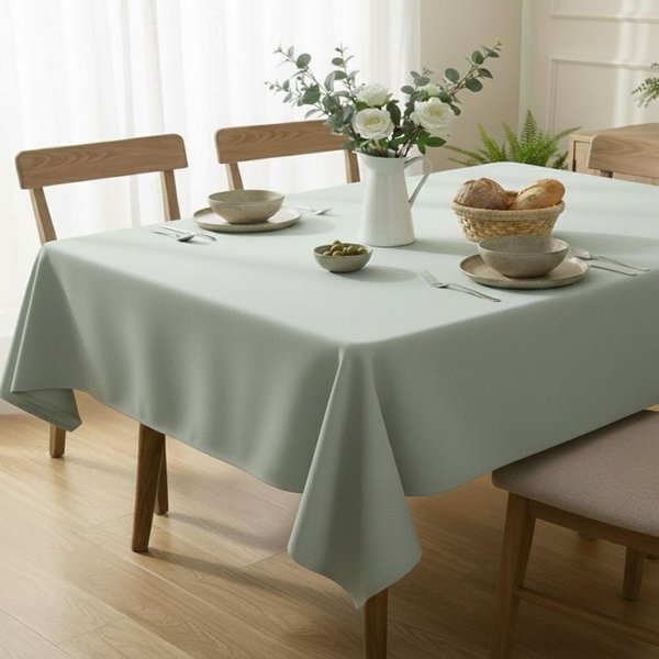 Nappe Rectangle 150X250 Countryside Vert D'eau - Mt - Mondial Tissus-image
