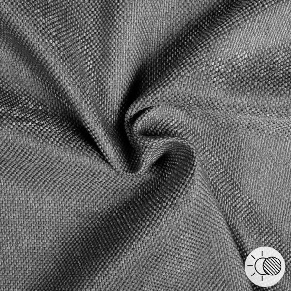 Tissu Obscurcissant Barton Gris Anthracite - Mondial Tissus-image