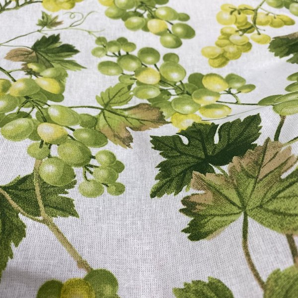 Tissu Cretonne Muscat Vert - Mondial Tissus-image