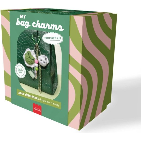 Kit Diy Crochet - Bag Charms Matcha Club - La Petite ÉPicerie - La Petite Epicerie - Mondial Tissus-image