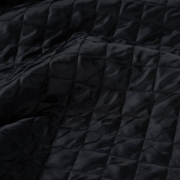 Tissu Matelassé 1 Face Uni Noir - Mondial Tissus-image