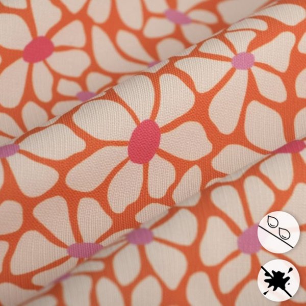 Tissu BâChe Polyester DéPerlante April Orange - Mt - Mondial Tissus-image