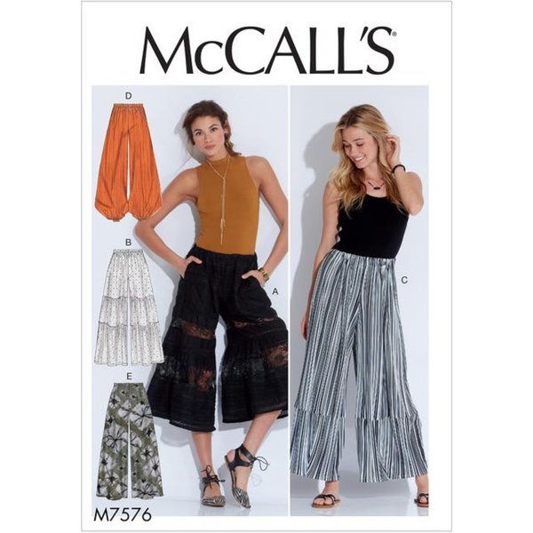 Patron Mccall's M7576Y Pantalon Femme 34-42 - Mccall's - Mondial Tissus-image