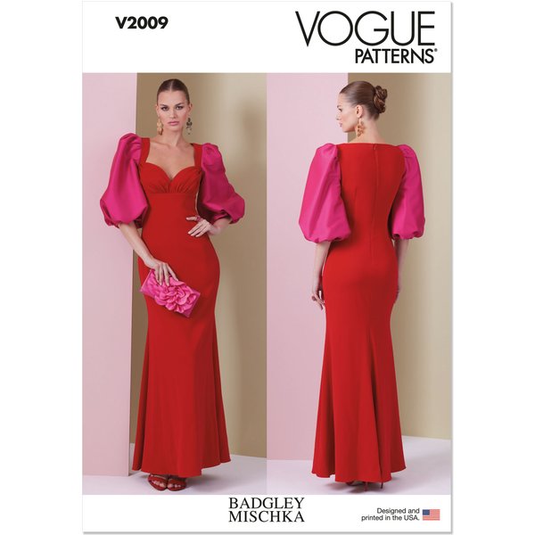 Patron Vogue V2009B5 Femme Robe Moulante 36 Au 44 - Vogue - Mondial Tissus-image