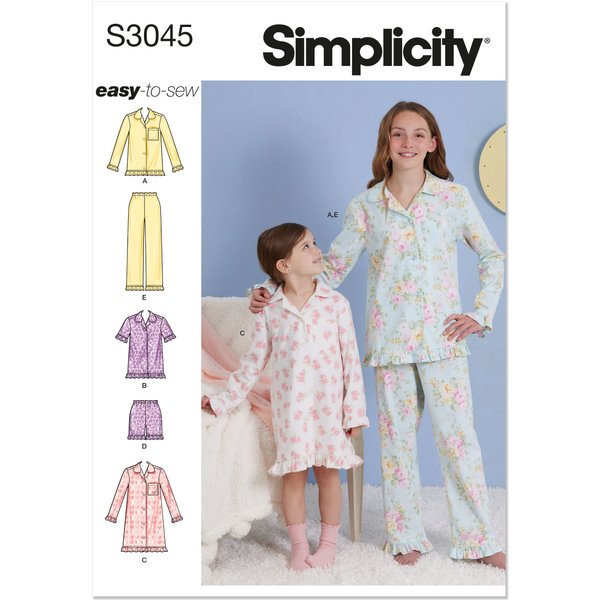 Patron Simplicity S3045.Hh - Hauts, Chemises Et Pantalons Pour Enfants 3-6 Ans - Simplicity - Mondial Tissus-image