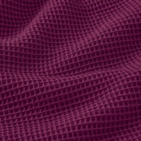 Tissu éPonge Nid D'abeille Rose Violet - Mondial Tissus-image