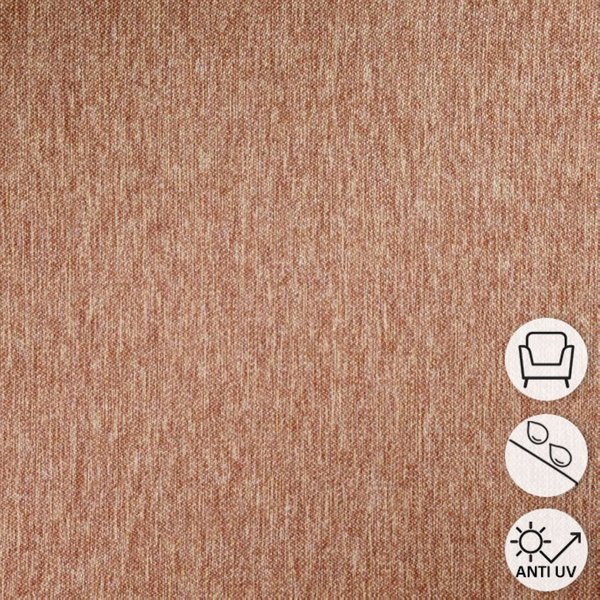 Toile Outdoor DéPerlante Anti Uv Qualité SièGe ChinéE Terracotta 290 Cm - Linder - Mondial Tissus-image