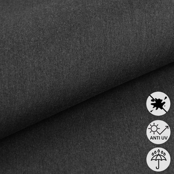 Tissu Toile éTanche Bering SpéCial Bateau Anthracite - Mondial Tissus-image