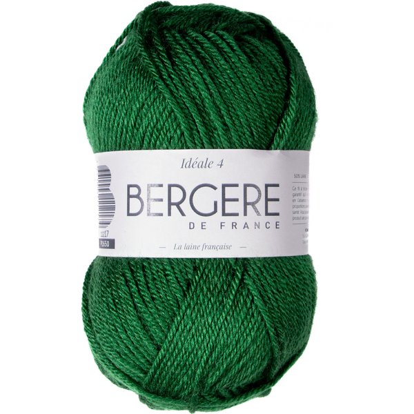 Pelote De Laine IdéAle 4 Houx Vert Foncé BergèRe De France - BergèRe De France - Mondial Tissus-image