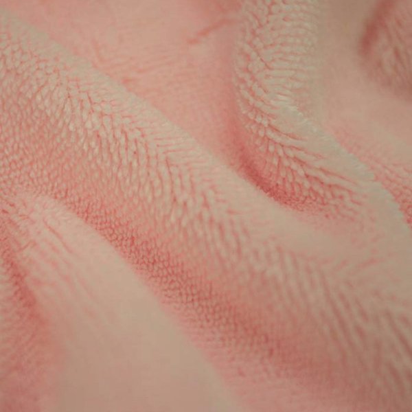 Tissu éPonge Bambou Doudou Rose PâLe - Mondial Tissus-image