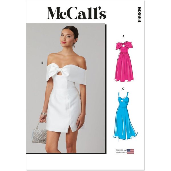 Patron Mccall's M8554Y5 Robe CéRéMonie Femme 46-54 - Mondial Tissus-image