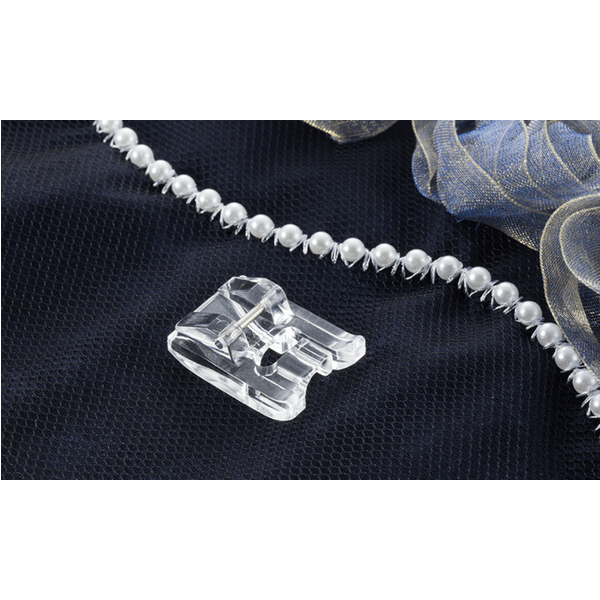 Pied Pour Pose De Perles Transparent F028N Pour Machine à Coudre SéRies Abcdefghijk - Mondial Tissus-image