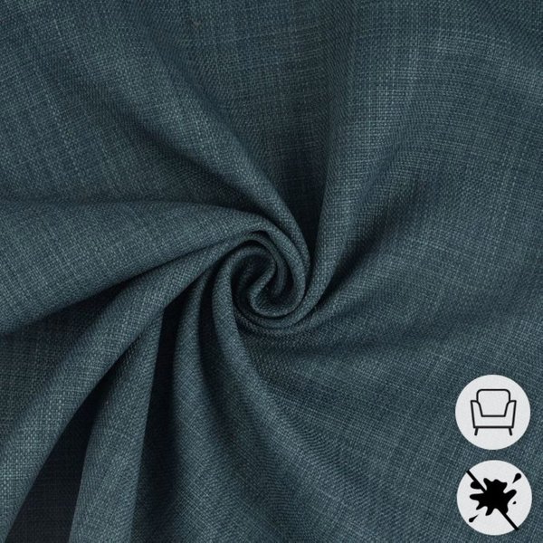 Tissu Nappage Linoso Grande Largeur Bleu PéTrole - Mt - Mondial Tissus-image