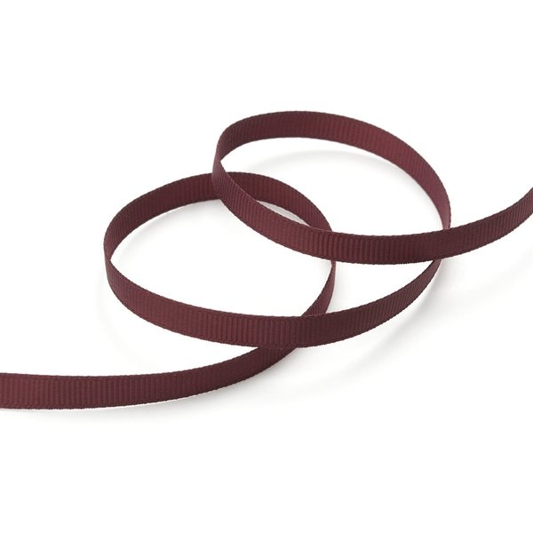Ruban Gros Grain Bordeaux 6Mm - Frou Frou - Mondial Tissus-image