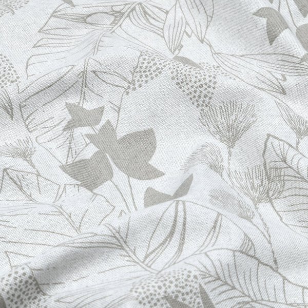 Tissu Bachette Imprimé Enduite Benicio Beige - Mondial Tissus-image