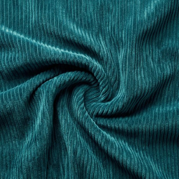 Tissu Velours CôTes First Qualité SièGe Bleu Canard - Mondial Tissus-image