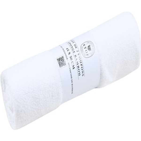 Coupon Tissu Douillette Blanc 45 X 50 Cm - Mondial Tissus-image