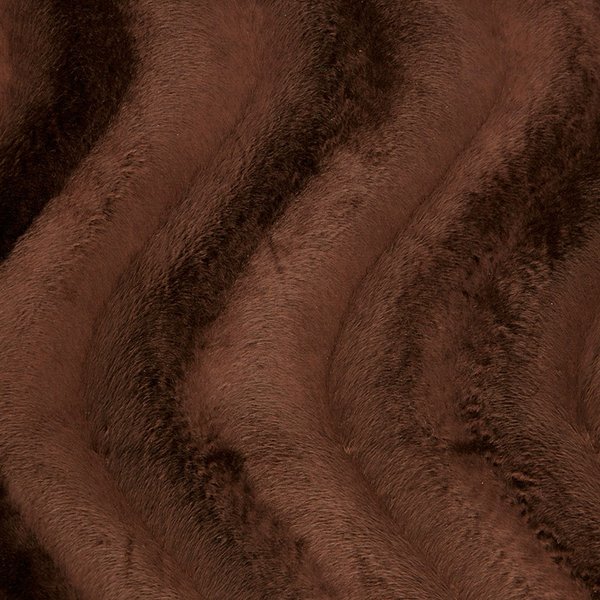 Tissu Velboa Uni Marron - Mondial Tissus-image