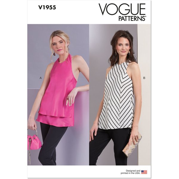 Patron Vogue 1955B5 - Hauts Du 36 Au 44 - Vogue - Mondial Tissus-image