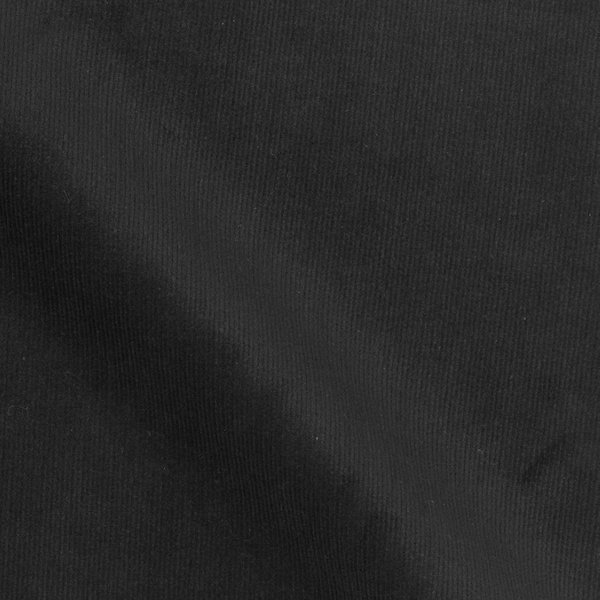 Tissu Velours Coton Mila Noir - Mondial Tissus-image