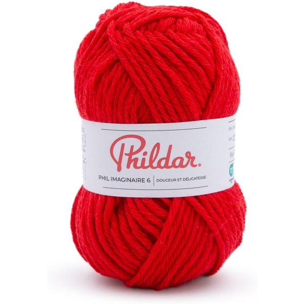 Pelote De Laine Phil Imaginaire 6 Rouge Phildar - Phildar - Mondial Tissus-image