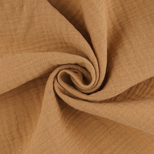 Tissu Double Gaze Gaby Sable - Mondial Tissus-image
