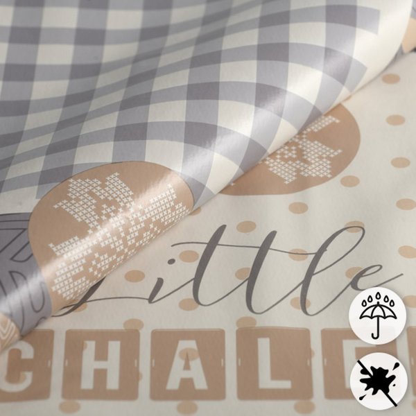 Toile CiréE Hytte Beige - Mondial Tissus-image