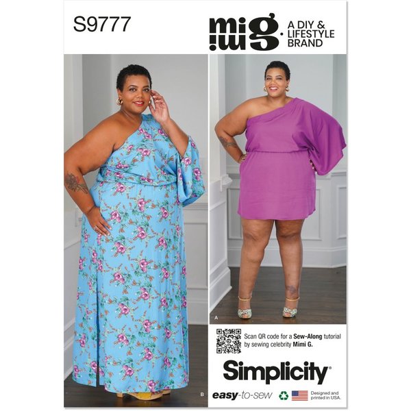 Patron Simplicity S9777.W2 - Minirobe Maxirobe 48 - 56 - Simplicity - Mondial Tissus-image