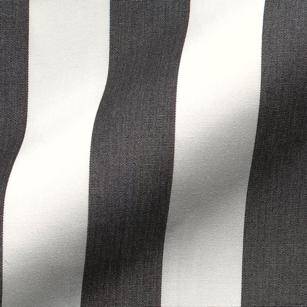 Tissu Jacquard Outdoor Grosse Rayure Noir Et Blanc - Mondial Tissus-image