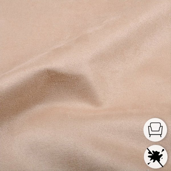 Tissu SuéDine Anti-TâChe Qualité SièGe Sable - Mondial Tissus-image