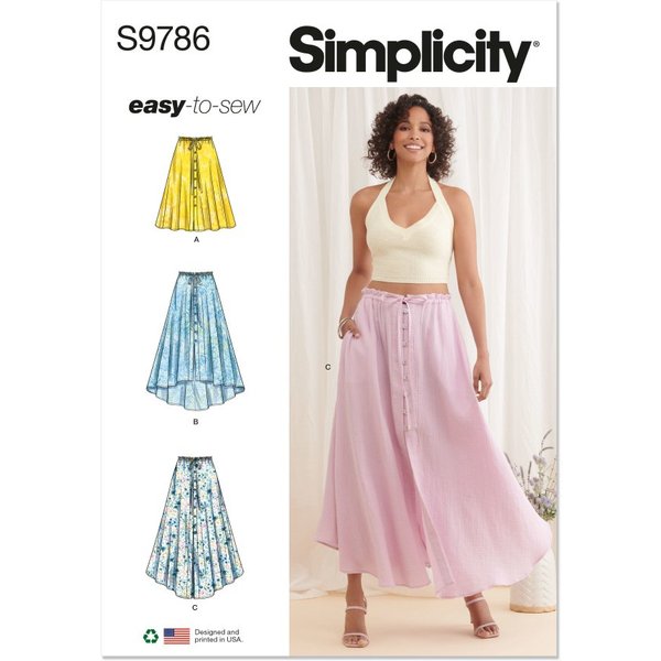 Patron Simplicity S9786.D5 - Jupe 32 - 40 - Simplicity - Mondial Tissus-image