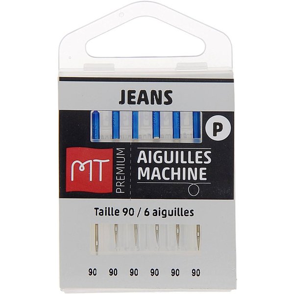 Aiguilles Machine Jeans - Taille 90 - Mondial Tissus-image