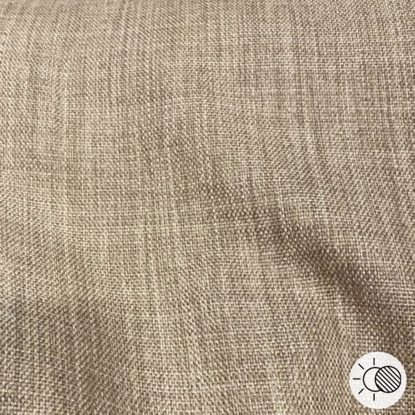 Tissu Obscurcissant Clide Marron Clair Grande Largeur - Mondial Tissus-image