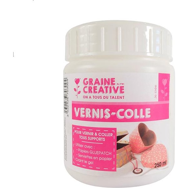 Vernis Colle Pot 250 Ml - Graine Créative - Mondial Tissus-image