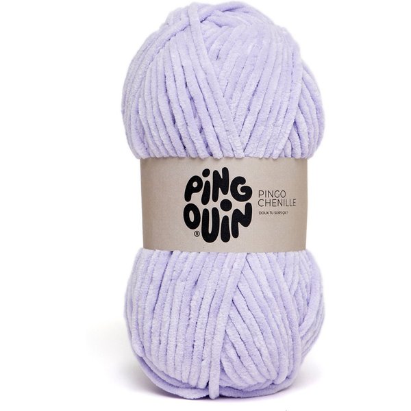 Pelote De Fils à Tricoter Pingo Chenille Lilas Clair - Pingouin - Pingouin - Mondial Tissus-image