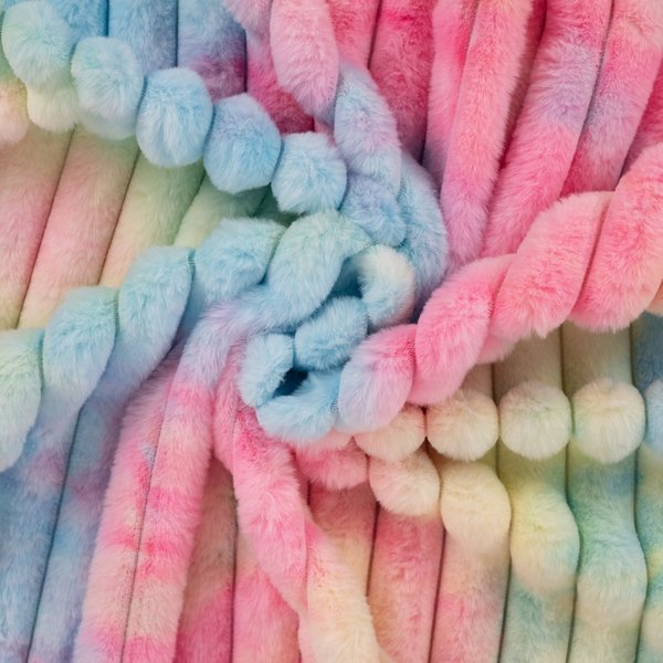 Tissu Douillette Matelassé Tie And Dye Multico - Mondial Tissus-image