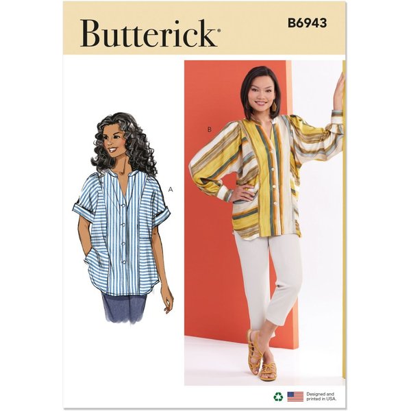 Patron Butterick B6943B5 Top Femme 36-44 - Butterick - Mondial Tissus-image