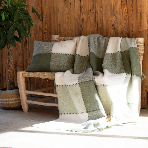 Housse De Coussin Beija Kaki 45 X 45 Cm - Mondial Tissus-image