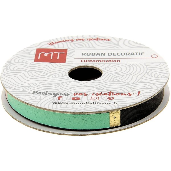 Bobine Ruban Satin Multicolore 2,5 M X 6 Mm - Mt - Mondial Tissus-image