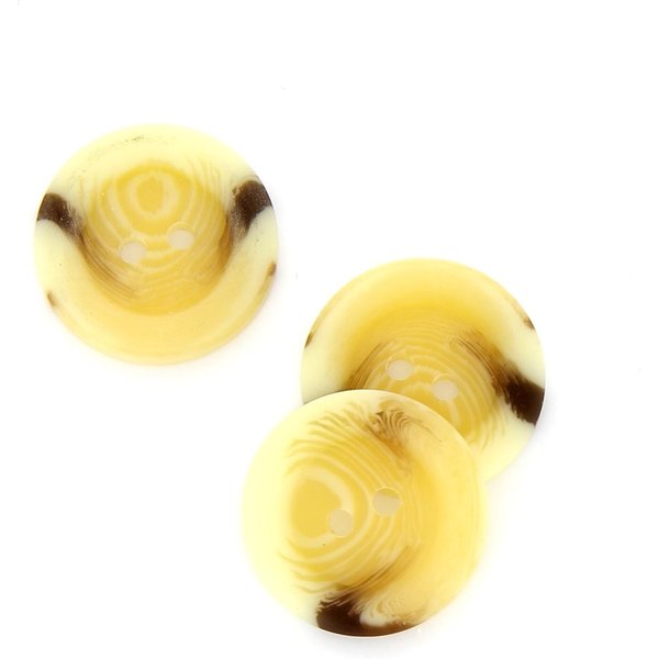 Boutons Marbré Beige Clair 19 Mm - Lot De 3 - Mt - Mondial Tissus-image