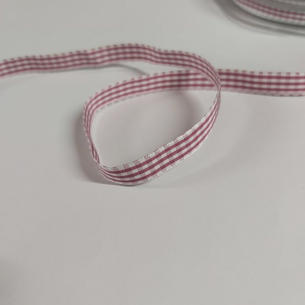 Ruban Vichy 10 Mm Bordeaux TrèS Clair - Frou Frou - Mondial Tissus-image
