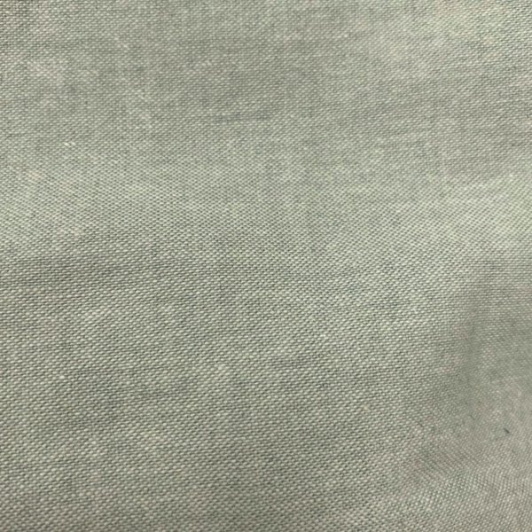 Tissu Chambray Coton MéLangé Vert Moyen Recyclé - Mondial Tissus-image