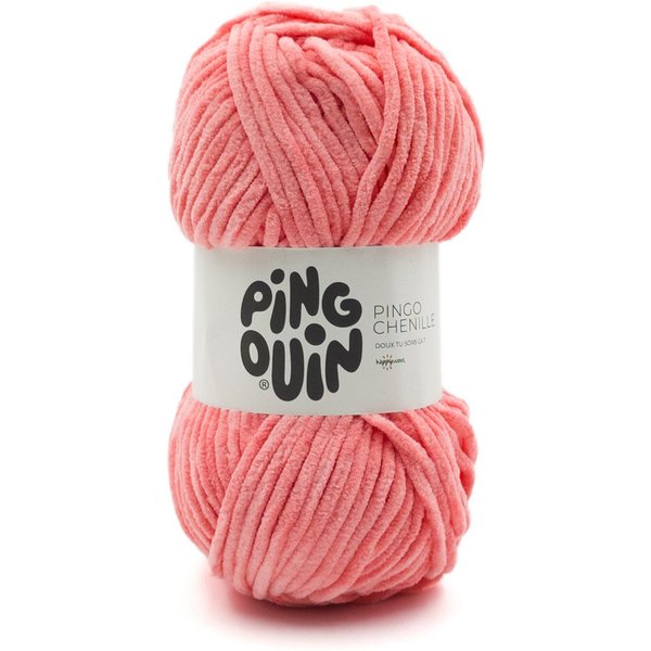 Pelote De Fils à Tricoter Pingo Chenille Rose - Pingouin - Pingouin - Mondial Tissus-image