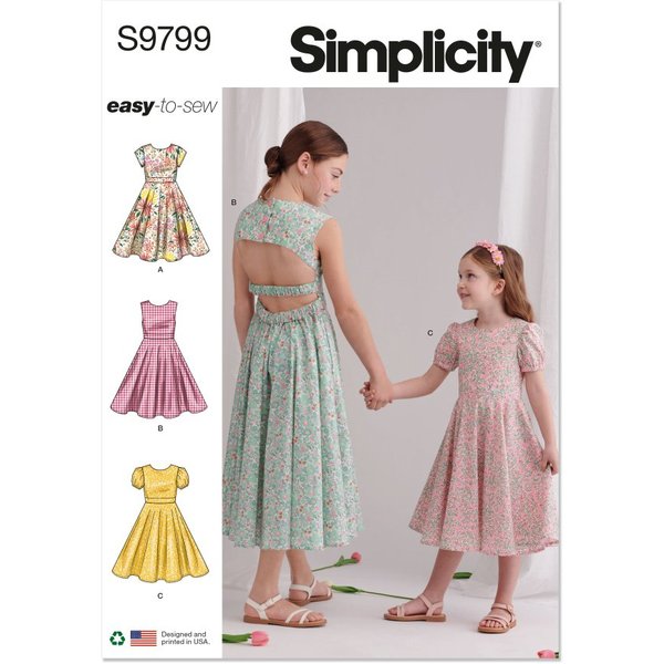 Patron Simplicity S9799.Hh - Robe FêTe 3 - 6 Ans - Simplicity - Mondial Tissus-image