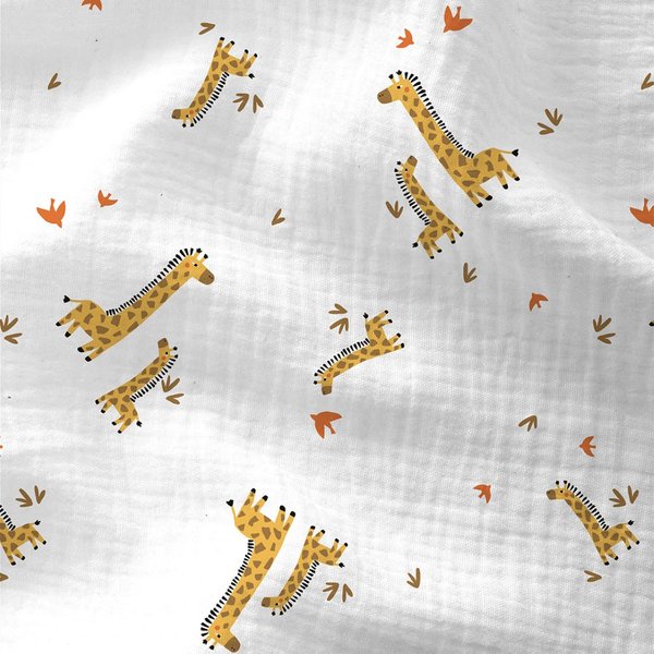 Tissu Double Gaze Zirafon Blanc - Domotex - Mondial Tissus-image