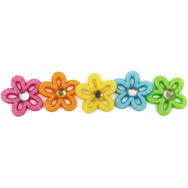 Sachet Boutons Fantaisie Grosses Fleurs Multicolore - Récréatys - Mondial Tissus-image